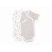 Nature's Nursery Short Sleeve Side Snap Babybody Baby Clothing in Animal Print