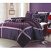 Quinn Plum Oversized 8-Piece Comforter Set