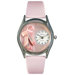 Women"s Ballet Shoes Pink Leather and Silvertone Watch in Silver
