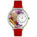 Unisex Bunco Royal Blue Leather and Silvertone Watch in Silver