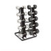 Vertical Twin Tower 5 Pair Rack Hold Any Style Dumbbell
