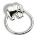 Elephant Ring Sterling Silver Baby Rattle