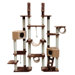 75-92" Rome Cat Tree in Brown and Beige