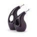 Stoneware 2 Piece EVOO and Vinegar Cruet Set in Purple