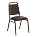 1.5" Hercules Series Trapezoidal Back Stacking Banquet Chair with Copper Vein Frame