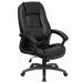 High-Back Office Chair with Metal Base