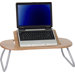 Angle Adjustable Laptop Computer Table with Dark Natural Top
