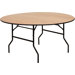 Round Wood Folding Banquet Table