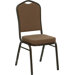 Hercules Series Crown Back Stacking Banquet Chair with 2.5'' Thick Seat
