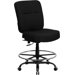 Height Adjustable Hercules Series Big and Tall Drafting Stool with Extra Wide Seat
