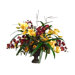 29" Orchid and Ranunculus with Ceramic Container