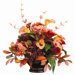 24" Calla Lily, Peony and Hydrangea with Ceramic Bowl
