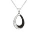 Sterling Silver 68 Crystal Teardrop Necklaces
