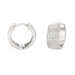Micro-Set 140 Cubic Zirconium Huggie Shape Hoop Earring