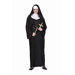 Nun Adult Costume with Black Gown