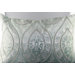 Velvet Pillow in Duckegg and Silver
