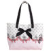 Feather De Lis Tote Bag with Bow