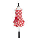 Red Velvet Bows Children's Bib Josephine Apron