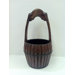 Hand Carved Water Bucket with Wooden Handle