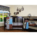 Boutique Scribble 12 Piece Crib Bedding Set in Blue / Brown