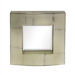 Antique Silver Leaf Block Mirror