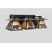 Bear Cascade Triple Vanity Light