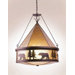 Beer 3 Light Teepee Chandelier