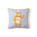 Orange Robot Pillow