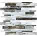 Catwalk 12" x 12" Random Glass Mosaic in Sable Slipper