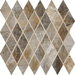 Vesale Stone 2" x 3 1/2" Decorative Diamond Mosaic in Smoke