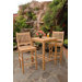 Avalon 3 Piece Bar Height Dining Set