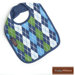 Bib in Blue Argyle