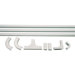 1" Latching Duct Cable Management Kit in White