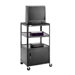 Pixmate 25" x 30" Shelf Television Cart With Cabinet [54" Height]