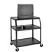 Pixmate 25" x 42" Shelf Height Adjustable Television Cart [45" - 49" Height]
