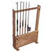 Hanging / Standing 8 Fishing Rod Rack with Single Cabinet