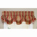Sweetwater Stripe Window Valance in Red