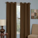Microfiber Grommet Blackout Window Panel in Chocolate