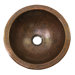 Hand Hammered Copper Small Round Undermount Bathroom Sink