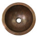 Hand Hammered Copper Medium Round Undermount Bathroom Sink