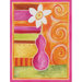 Orange Geo Vase II Wall Art