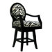 Black Frame Zebra Barstool (Short)