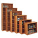 Contemporary 48" H Four Shelf Bookcase