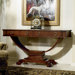 Accents Console Table with Wood Inlay Top