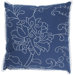 T-2487 18" Decorative Pillow in Dark Blue