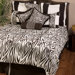 Zebra Bedding Set in Brown