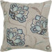 Beige and Blue Decorative Pillow