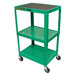 Adjustable Height  Open Shelf Table