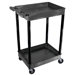 Two Tub Shelf Utility Cart