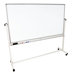 Mobile Magnetic Whiteboard 72" x 40" Silver Frame